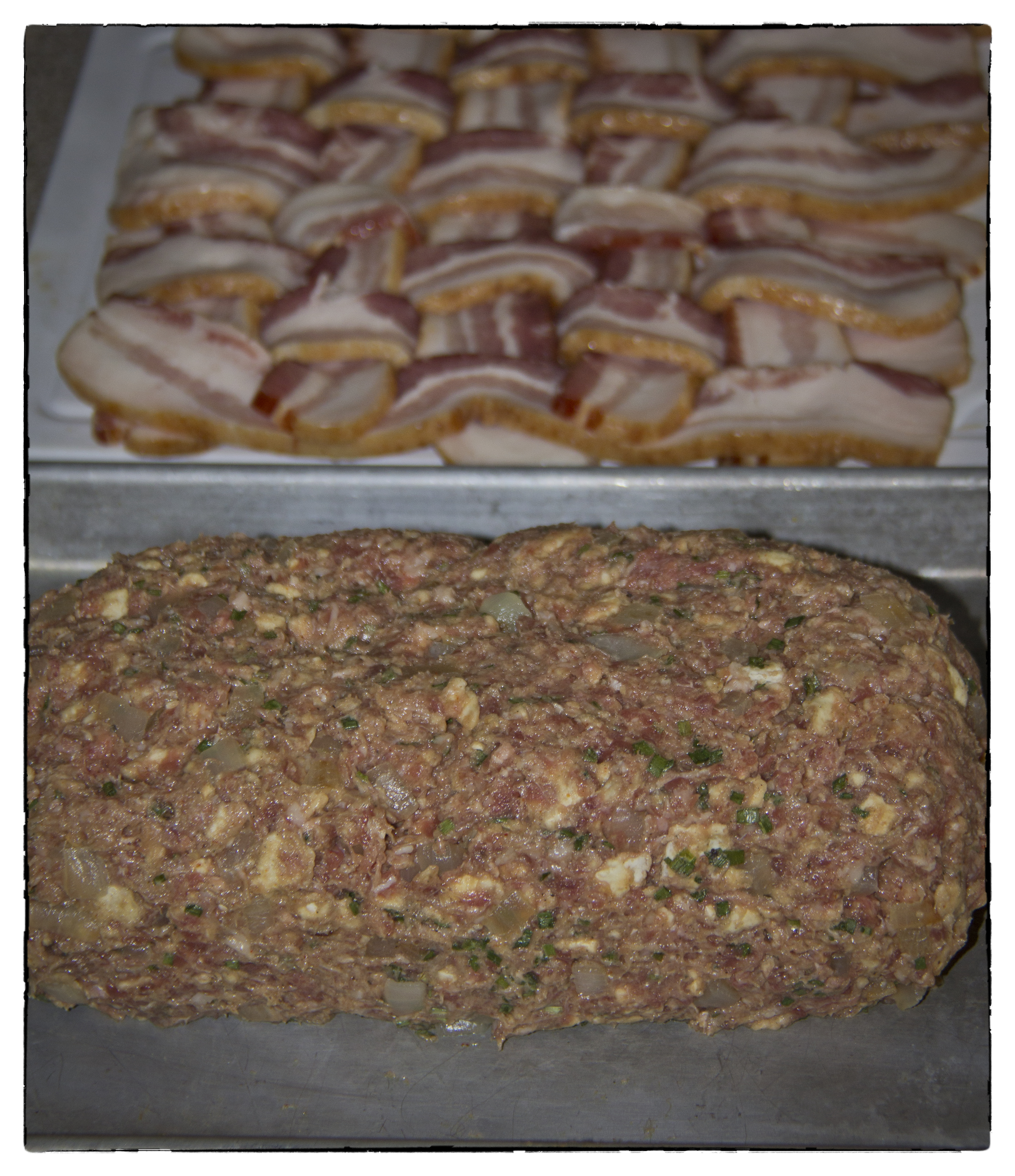 Shaped Meat Loaf Ready For Bacon
